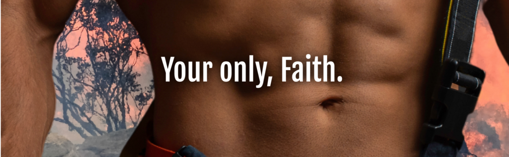 A man 's stomach with the words " your only, faith."